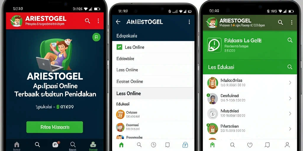 Antarmuka aplikasi ARIESTOGEL yang sederhana dan fungsional.