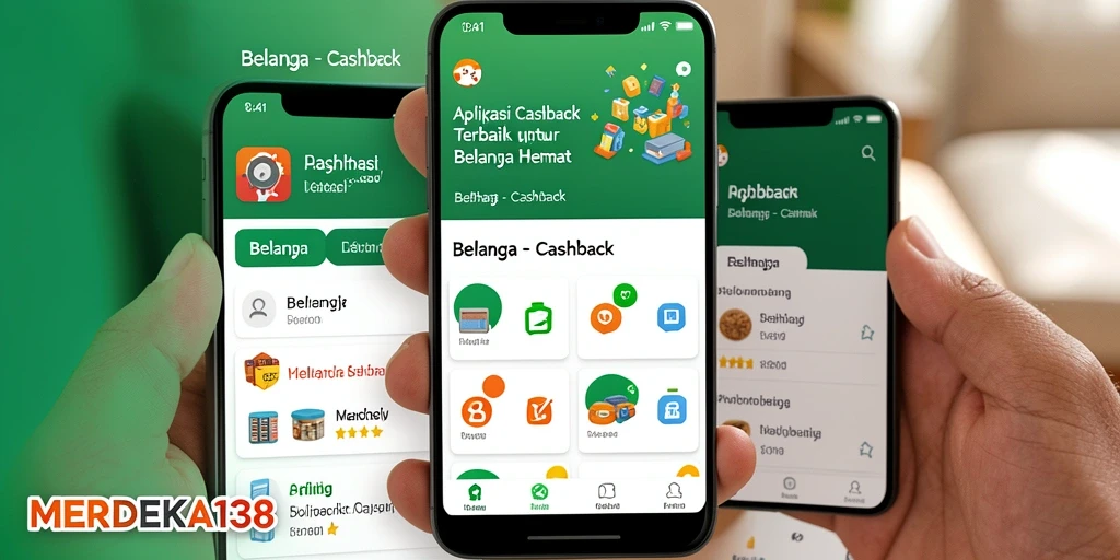 Tampilan antarmuka aplikasi MERDEKA138 untuk Cashback yang menarik.